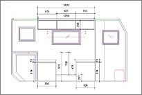 Ansicht linke Seite incl. Sitzgruppe