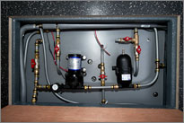 Komplette Wasserverteilung incl. Ablasshähne