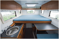 Ausgezogenes Bett - 1,55 x 2,04m