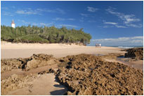 Strand beim "Lighthouse Camping", Mosambik