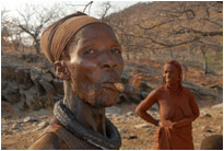 Stolzer Himbamann, Kaokoveld Namibia