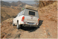 Ab hier wird es sooooo steil, Van Zyls Pass Namibia