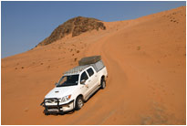 Steilste Dünenabfahrten im Hartmannstal, Kaokoveld [Namibia]