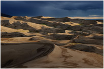 Gewitterhimmel und Sonnenuntergang - was will man mehr? | Great Sanddunes NP. | Colorado