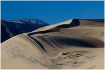 Phantastische Dünenlandschaft vor den Bergrücken der Rocky Mountains | Great Sanddunes NP. | Colorado