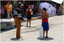 33°C und ein bisschen Schatten für den Eisblock | El Paso| Mexico