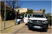 Autopacken bei Britz in Johannisburg