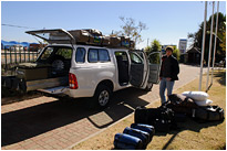 Autopacken bei Britz in Johannisburg