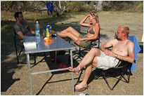 Relaxen auf dem Kazikini-Zeltplatz | Maun, Botswana