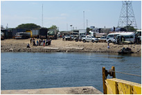 Fähranleger auf der sambischen Seite - Sambia, wir kommen! | Botswana - Sambia