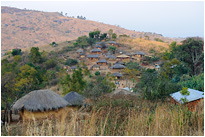 Hüttensiedlung in den Bergen von Malawi |  Malawi